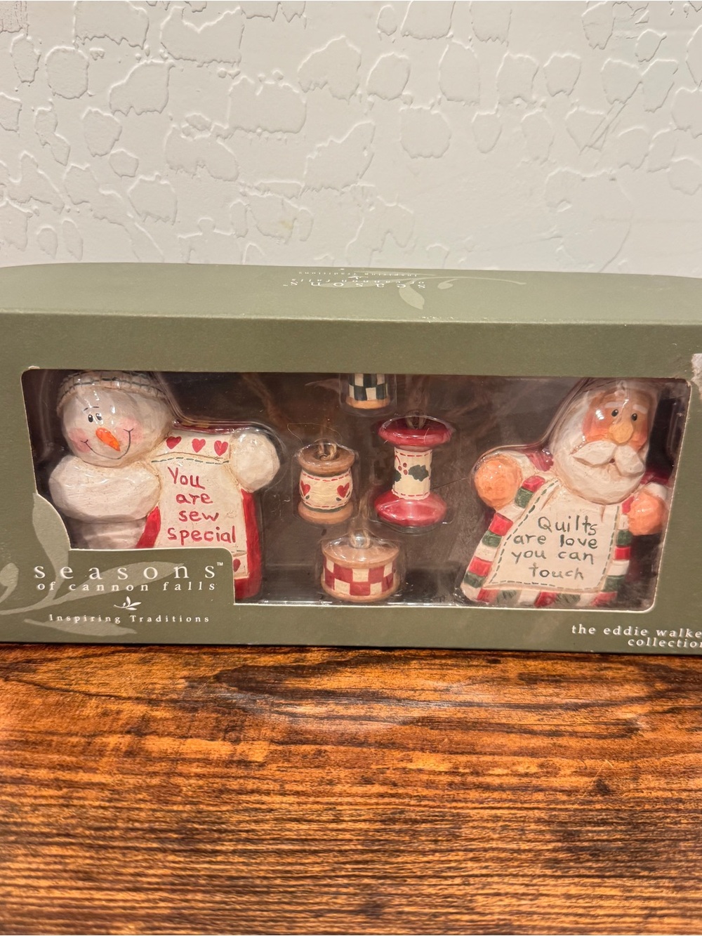 Seasons of Cannon Falls Eddie Walker Collection Sewing Ornament Set New